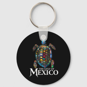 Chaveiro Tartaruga Do Mar Gráfico Do Golfo Do México Nunca