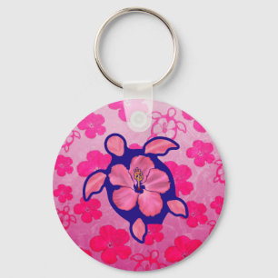 Chaveiro Tartaruga e hibiscus havaianos de Honu