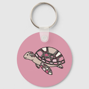 Chaveiro Tartaruga Marinha Rosa