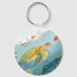 Chaveiro Tartaruga Pintura