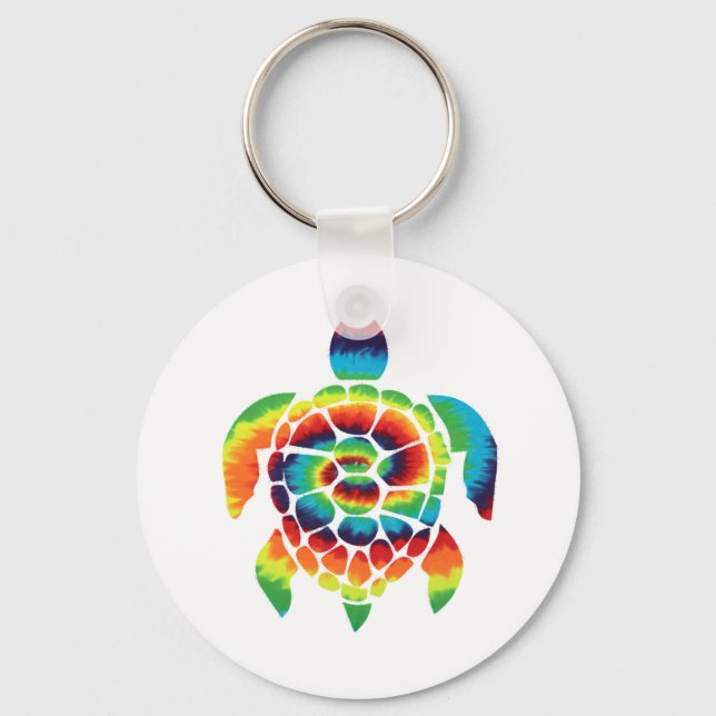 Chaveiro Tartaruga Tie Dye (Frente)