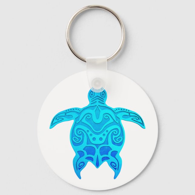 Chaveiro Tartaruga Tribal (Frente)