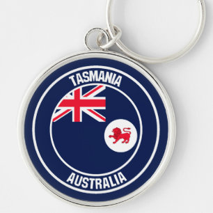 Chaveiro Tasmania Round Emblem