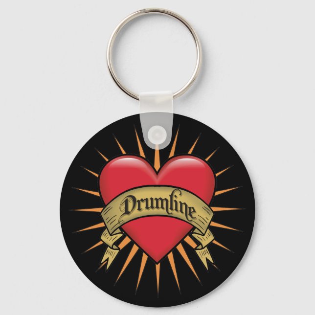 Chaveiro Tattoo Hear Drumline (Frente)