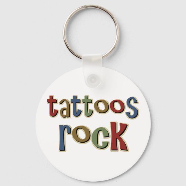 Chaveiro Tattoos Rock (Frente)