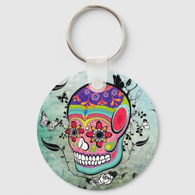 Chaveiro Tattto Urban Muerte Day of the Dead Illustration (Frente)