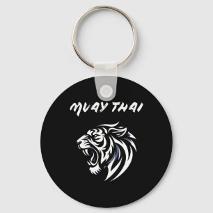 Chaveiro Tatuagem de luta de MMA Muay Thai Tigre Rugido Kic