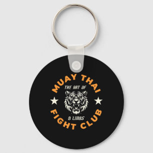 Chaveiro Tatuagem de Luta de Muay Thai Mma Tigre Arte dos 8