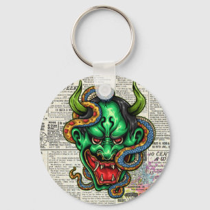 Chaveiro Tatuagem do Dragão Verde