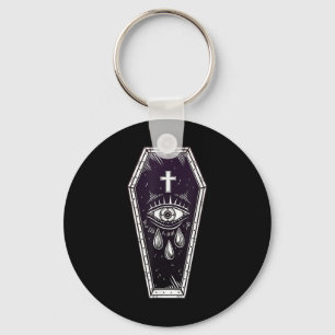 Chaveiro Tatuagem Flash Coffin - Pop Art Spookie Tee - Fiqu