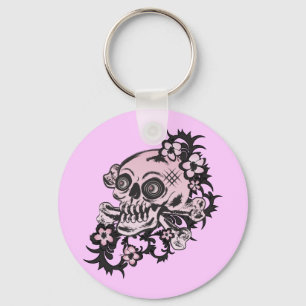 Chaveiro Tatuagem Rosa