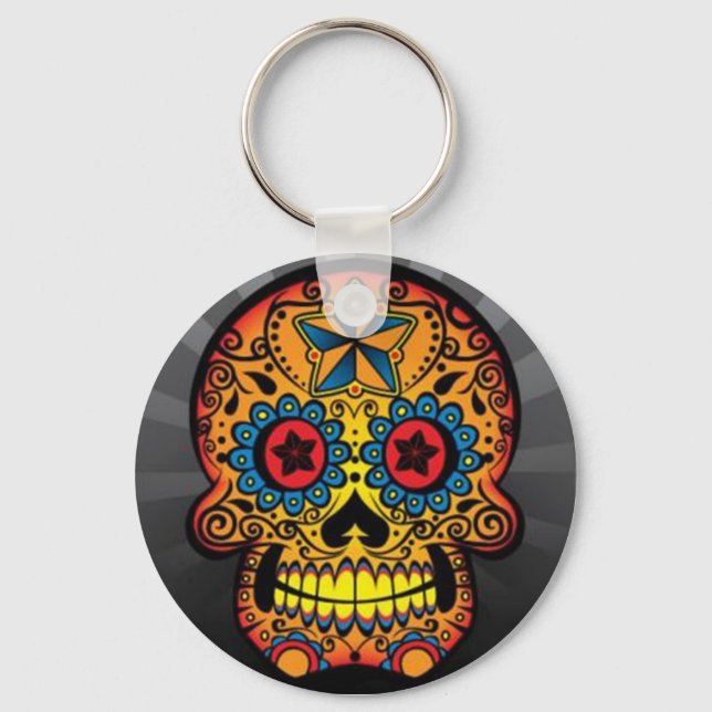 Chaveiro Tatuagem Skull (Frente)