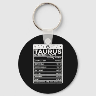 Chaveiro Taurus Nutritional Style Zodiac Design, Taurus