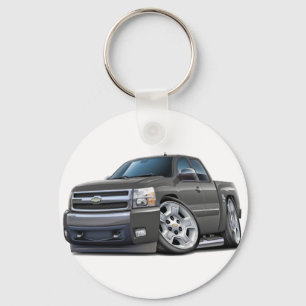 Chaveiro Táxi prolongado cinzento de Chevy Silverado