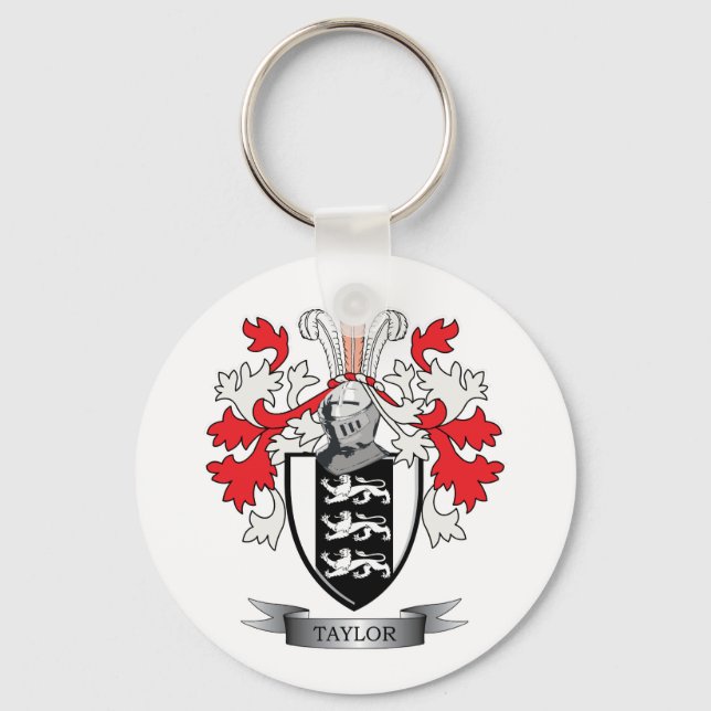Chaveiro Taylor Family Crest Coat of Arms (Frente)