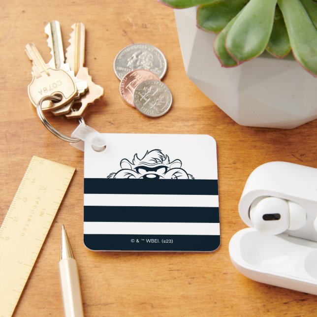 Chaveiro TAZ™ Ocultando em faixas (Mesa)