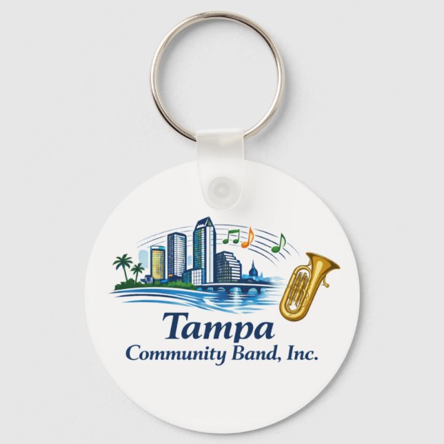 Chaveiro TCB Baritone/Euphonium/Tuba Logo Keychain (Frente)