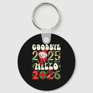 Chaveiro Tchau 2025 Olá 2026 Feliz Natal Feliz Ano Novo 