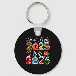 Chaveiro Tchau 2025 Olá 2026 Feliz Natal Feliz Ano Novo