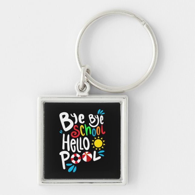 Chaveiro Tchau Escola Alô Piscina I (Frente)