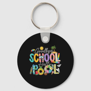 Chaveiro Tchau Escola Olá Piscina Férias de Verão Divertida