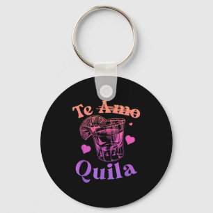 Chaveiro Te amo quila licor shot bebida de festa alcoólica