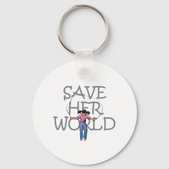 Chaveiro Tê Salve o Mundo (Frente)