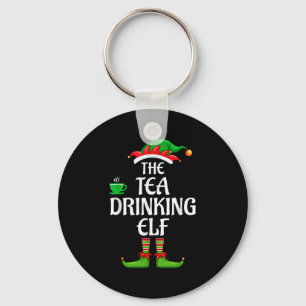 Chaveiro Tea Bebendo Elf Correspondente Família Grupo Natal