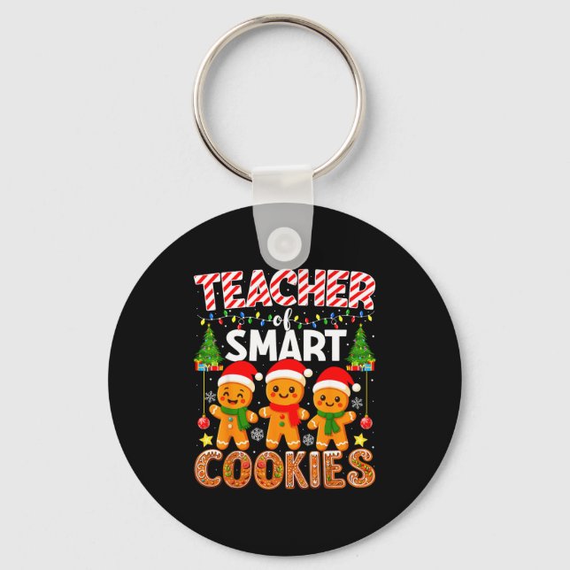Chaveiro Teacher Of Smart Cookies Funny Gingerbread Teacher (Frente)