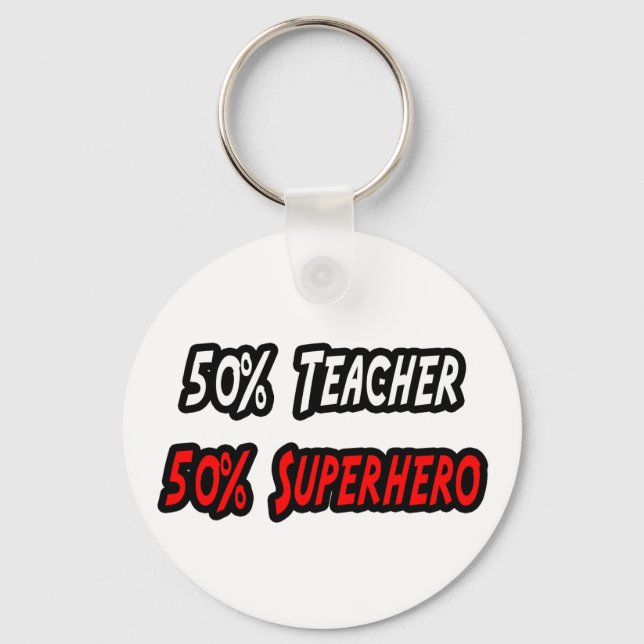 Chaveiro Teacher / Superhero (Frente)