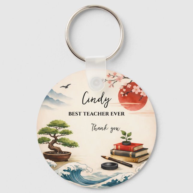 Chaveiro Teacher Thank You Gift | End of School Year (Frente)
