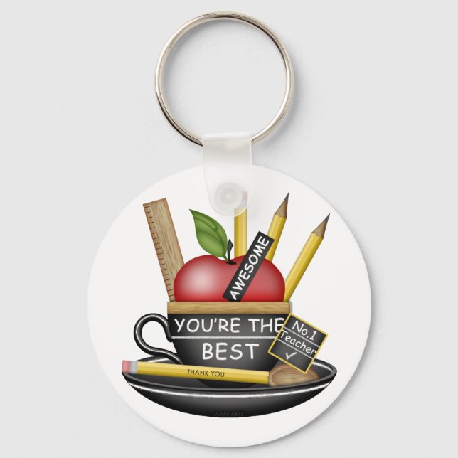 Chaveiro Teacup de Apple do Professor (Frente)