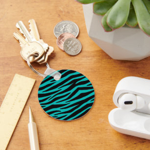 Chaveiro Teal Zebra