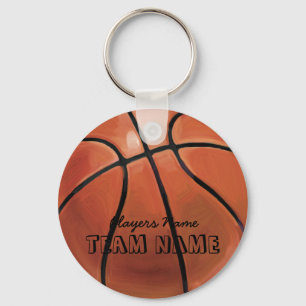 Chaveiro Team Name and Number Basketball