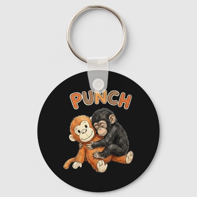 Chaveiro Team Punch - Bebê Macaco Soco (Frente)