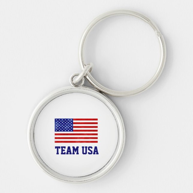 Chaveiro TEAM USA Olympics American Athletes Fan Club (Frente)