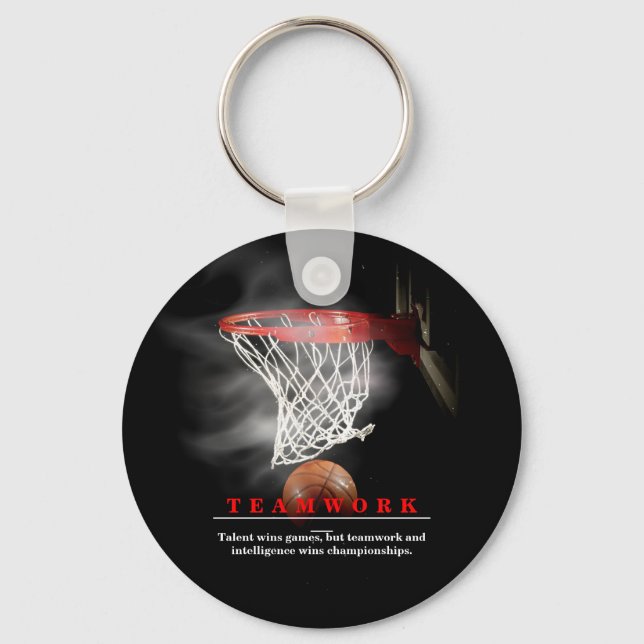 Chaveiro Teamwork Basketball Motivational Inspirational (Frente)