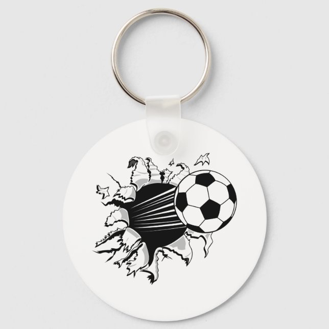 Chaveiro Tearout do futebol (Frente)