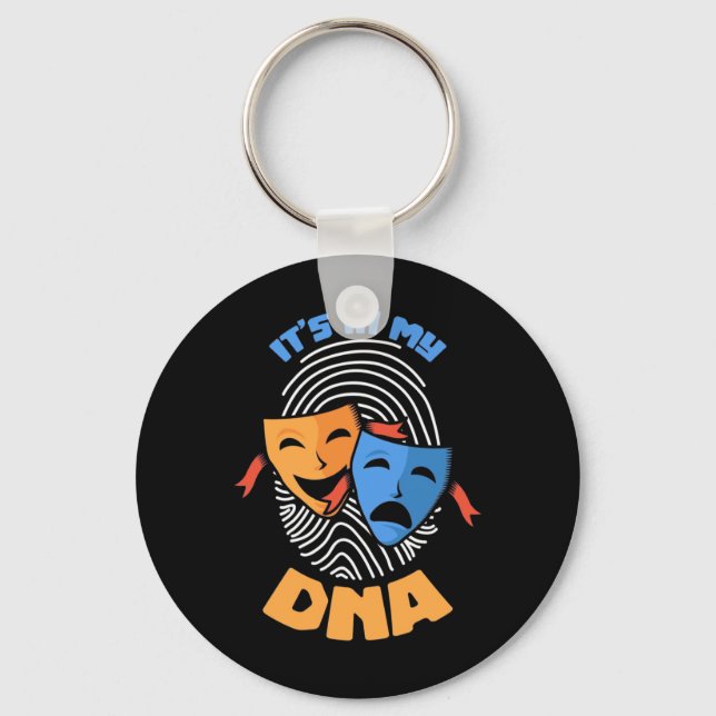Chaveiro Teatro Está No Meu Dna (Frente)