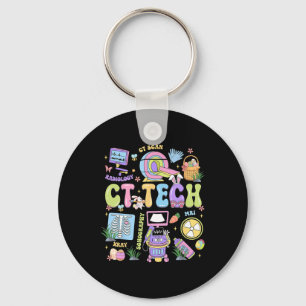 Chaveiro Téc de TC Feliz Dia de Páscoa Alegre Tecnólogo de