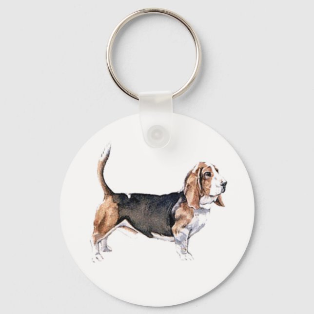 Chaveiro Tecla Bassett Hound (Frente)