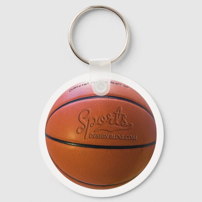Chaveiro Tecla de basquete de Design desportivo (Frente)