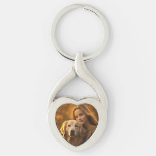 Chaveiro Tecla de Foto Simples e Elegante de Pet Chic Repro