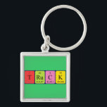 Chaveiro Tecla de mesa periódica do caminhão<br><div class="desc">Caminhão soletrado como T Ru C K (Tritium Ruthenium Carbon Potássio) em um teclado para o cientista em você.</div>