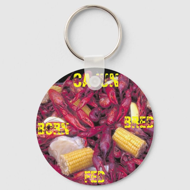 Chaveiro Tecla de Nascer Cajun Bred Fed Crawfish (Frente)