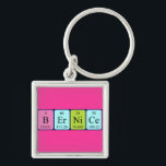 Chaveiro Tecla de nome de mesa periódica Bernice<br><div class="desc">Bernice escreveu como B Er Ni Ce (Boron Erbium Nickel Cerium) num teclado para o cientista em você.</div>