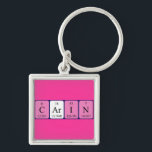 Chaveiro Tecla de nome de mesa periódica da carina<br><div class="desc">Carin se soletrava como C Ar I N (Carbon Argon Iodine Nitrogen) em uma chave para o cientista em você. Não consegues encontrar o que queres?</div>