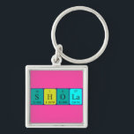 Chaveiro Tecla de nome de mesa periódica Shola<br><div class="desc">Shola se soletrou como S H O La (Oxigênio de Enxofre - Oxigênio Lanthanum) em um teclado para o cientista em você. Não consegues encontrar o que queres?</div>