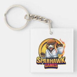 Chaveiro Tecla do logotipo SparhawkGames + Dojo Squad