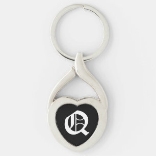 Chaveiro Tecla "Q" Black Heart